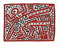Keith Haring Bozar canvas print