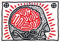 Keith Haring Brainiac Leinwanddruck