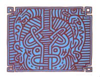 Keith Haring Schokoladen-Buddha-Leinwanddruck