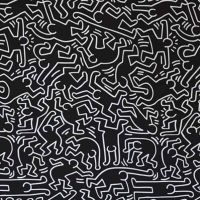 Leinwanddruck von Keith Haring Dancers