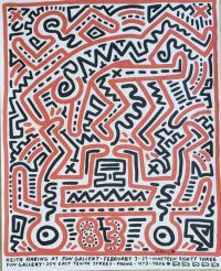 Keith Haring Fun Gallery Leinwanddruck