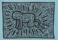 Cuadro Keith Haring Bebé radiante
