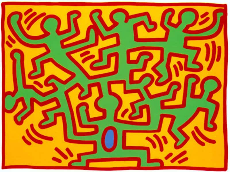 Keith Haring Growing canvas print