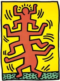 Keith Haring Growing 1 Leinwanddruck
