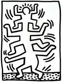 Keith Haring Growing 1 First State Leinwanddruck