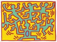 Keith Haring Growing 4 Leinwanddruck