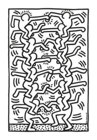 Keith Haring Kh17 Leinwanddruck
