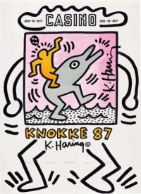Keith Haring Knokke 1987 Leinwanddruck