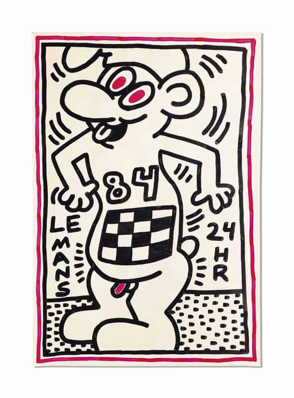 Keith Haring Le Mans canvas print