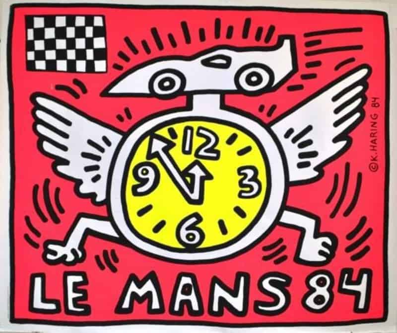 Keith Haring Le Mans 84 canvas print