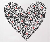 Keith Haring Love It All Leinwanddruck