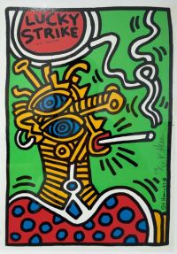 Impresión de lienzo Keith Haring Lucky Strike