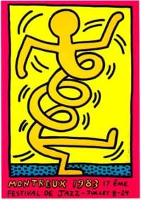 Keith Haring Montreux-Leinwanddruck