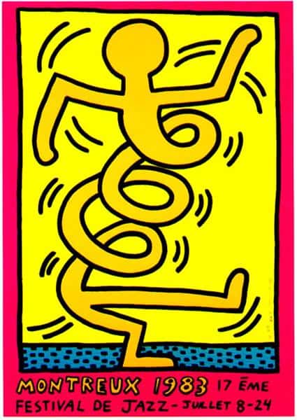 Keith Haring Montreux canvas print