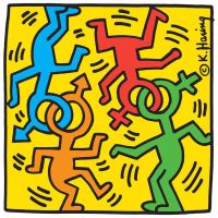 Keith Haring Nyc Pride Leinwanddruck