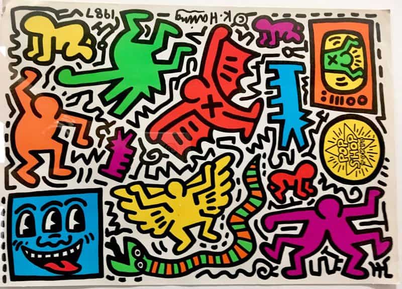 Keith Haring Pop Shop Tokyo canvas print