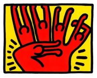 Keith Haring Pop Shop Vi Plate IV Leinwanddruck
