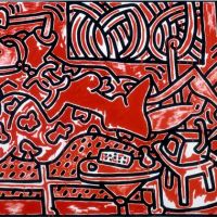 Keith Haring Red Room