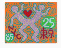 Leinwanddruck „Partnerstädte für Tokio“ von Keith Haring