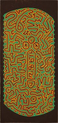 Keith Haring Symbole 1982 Leinwanddruck