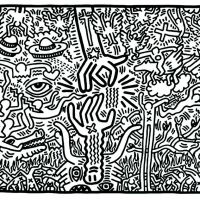 Keith Haring El matrimonio de Even and Hell