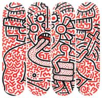 Keith Haring Der Skateroom-Leinwanddruck