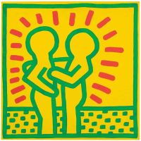 Keith Haring Untitled 1983 Napoli Leinwanddruck