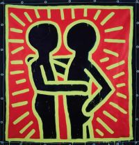 Keith Haring Untitled 1982 When Love Is Glow Leinwanddruck