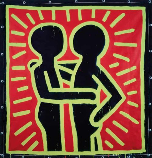 Keith Haring Untitled 1982   When Love Is Glow canvas print
