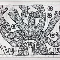 Keith Haring Sin título 1982 Exposición Museo de Brooklyn