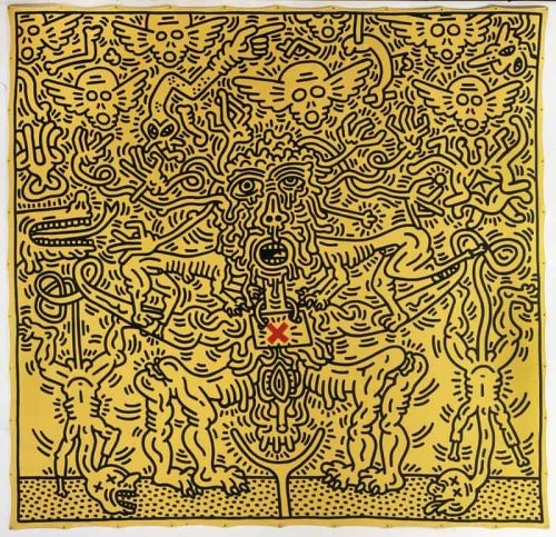 Keith Haring Untitled 1985 canvas print