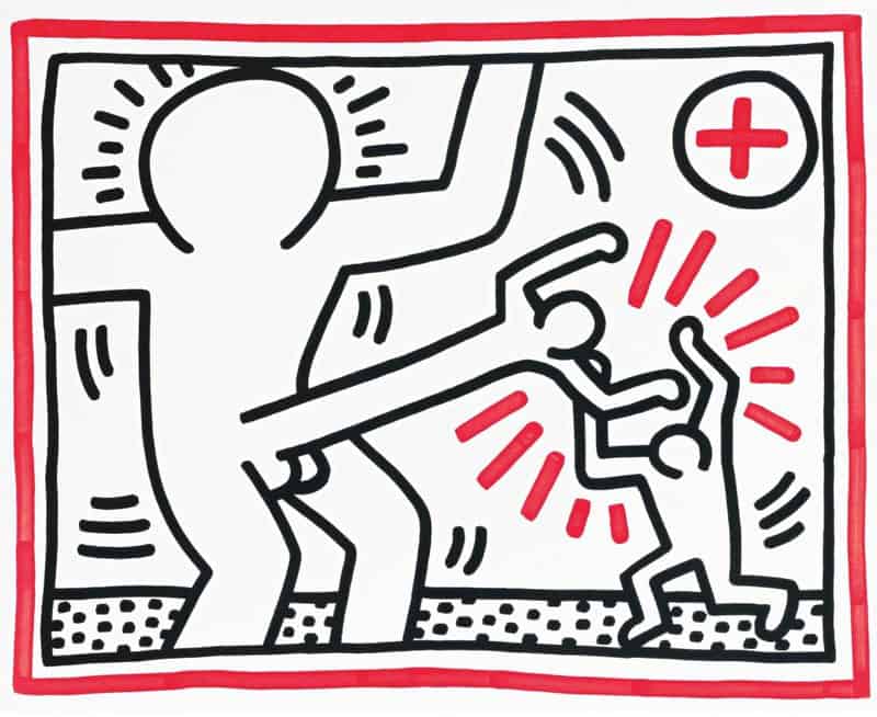 Keith Haring Untitled 1985 canvas print