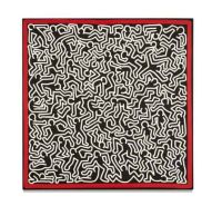 Keith Haring Untitled 1986 Acryl auf Leinwand Leinwanddruck