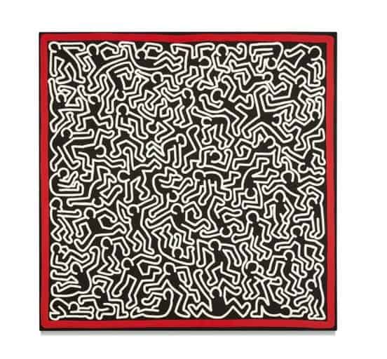 Keith Haring Untitled 1986 Acrylic On Canvas canvas print