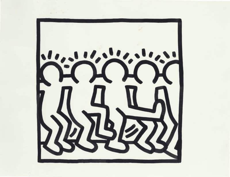 Keith Haring Untitled 1988 canvas print