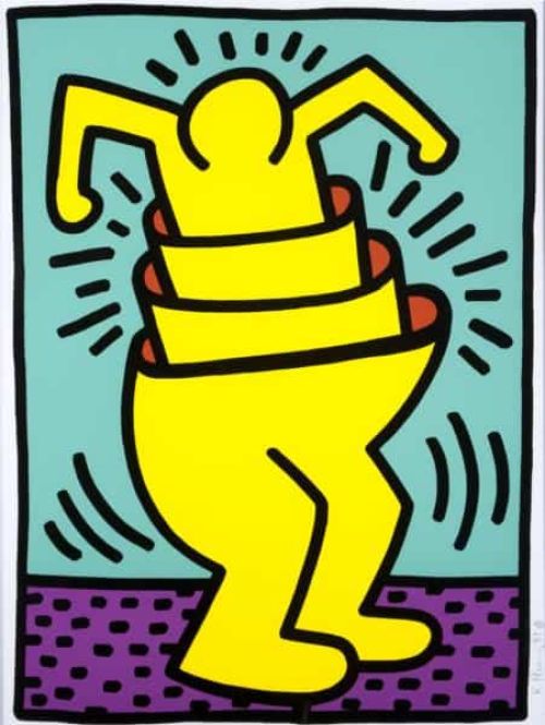 Keith Haring Untitled 1989 canvas print