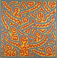 Lienzo Keith Haring Sin título 1989 Multitud