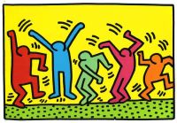 Keith Haring Untitled Dance Leinwanddruck