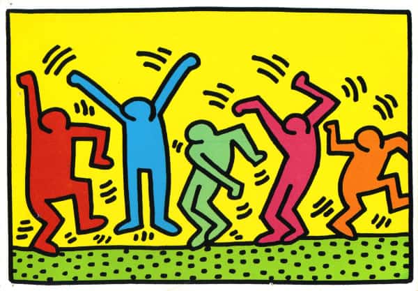 Keith Haring Untitled Dance canvas print