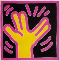 Keith Haring Ohne Titel für Cy Twombly 1988 Leinwanddruck