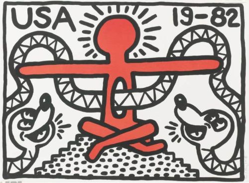 Keith Haring Usa 19 82 canvas print