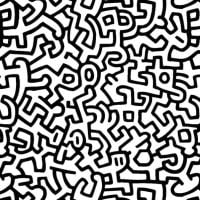 Keith Haring-wandtegel