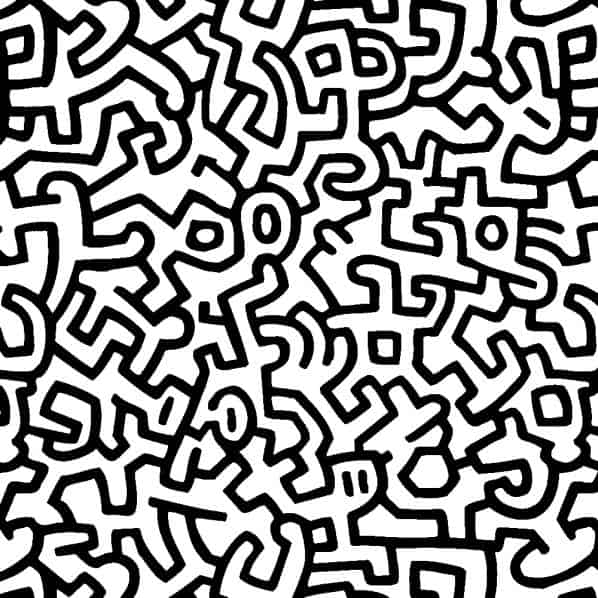Keith Haring Wall Tile canvas print