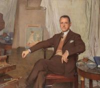 Kelly Gerald Festus A Glass Of Sherry In The Studio Portrait Of W. Somerset Maugham 1932 37 canvas print