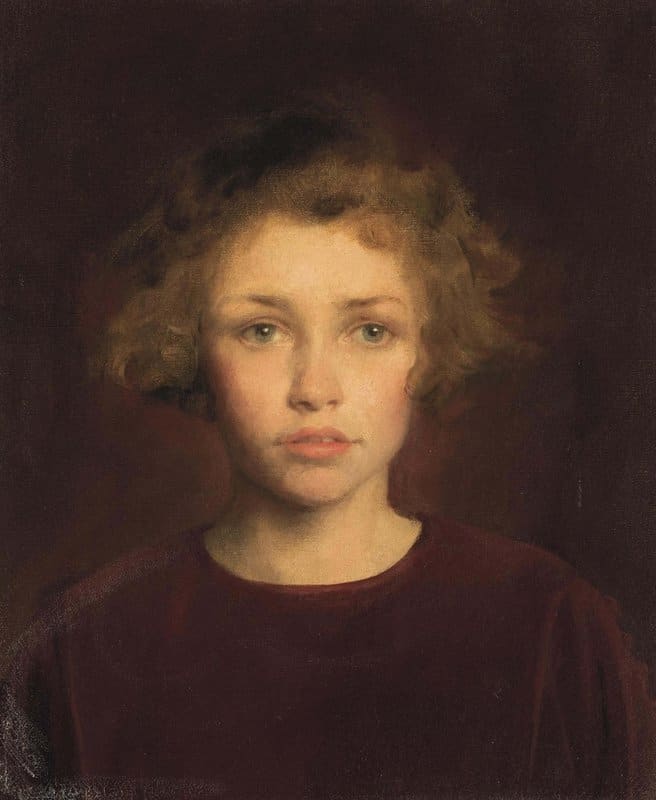 Kelly Gerald Festus Portrait Of Mary Elizabeth Hall canvas print