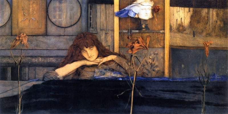 Khnopff Fernand I Lock My Door Upon Myself 1891 canvas print