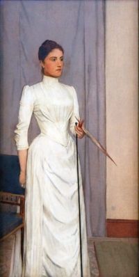 Khnopff Fernand Portrait Of Madeline Mabille 1888