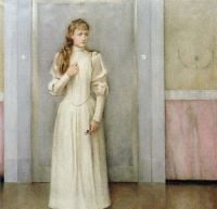 Khnopff Fernand Posthumous Portrait Of Marguerite Landuyt 1892