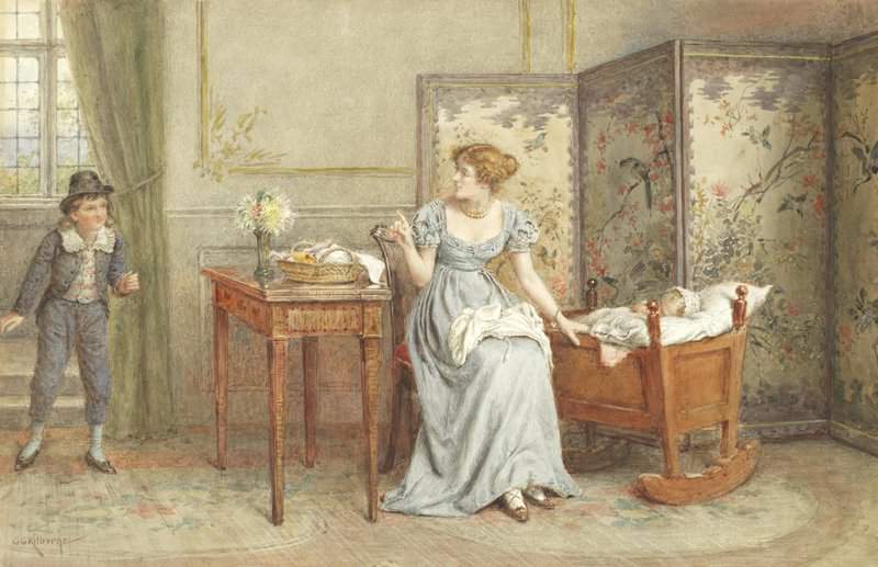 Kilburne George Goodwin Don T Wake The Baby canvas print