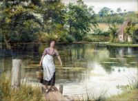 Kilburne George Goodwin Fetching Water canvas print
